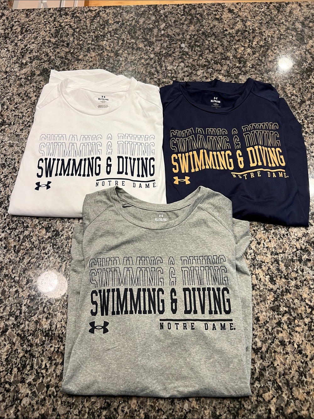 Under Armour T-Shirts - Notre Dame Swimming and Diving Branded
